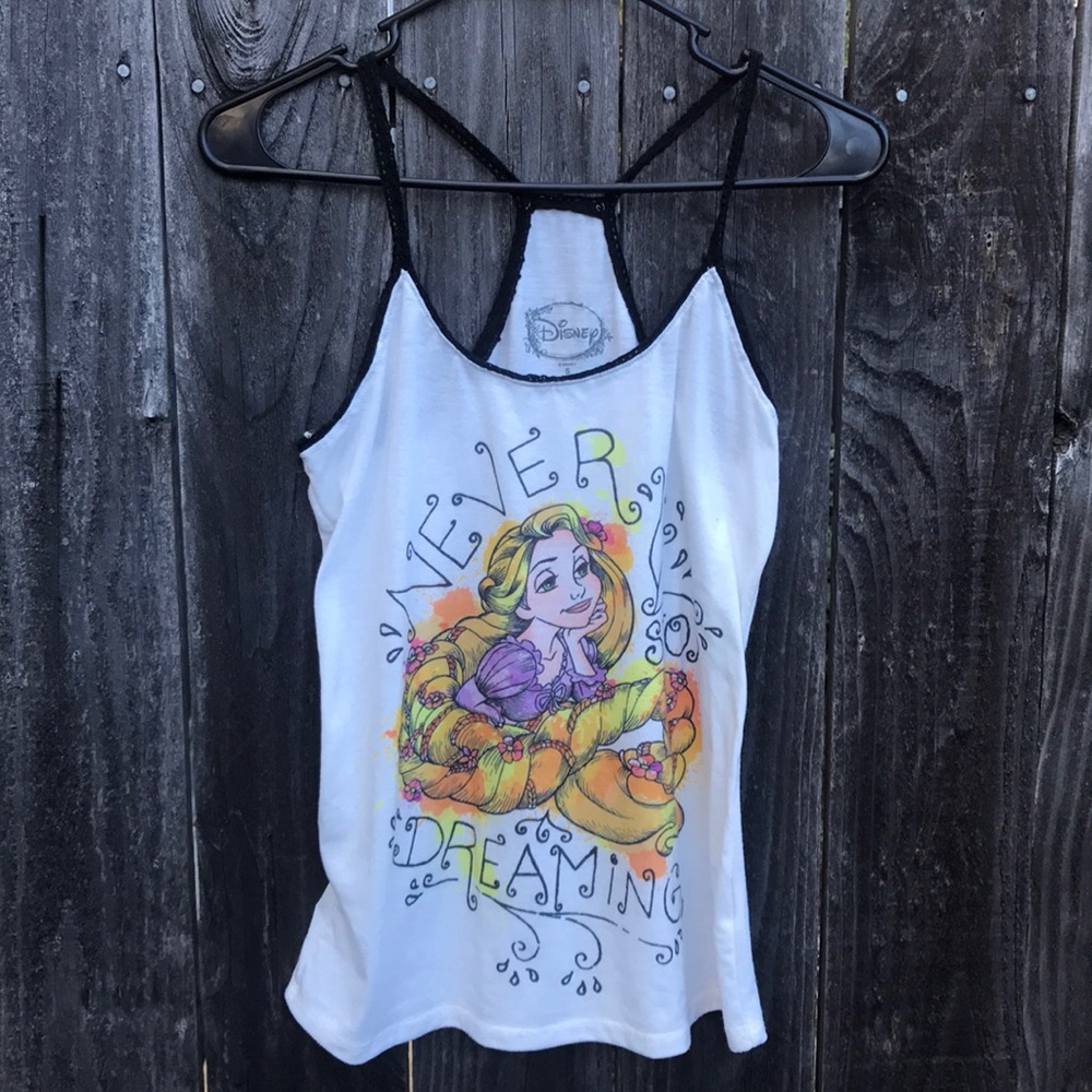 Disney Rapunzel  Tank Top “Never Stop Dreaming”